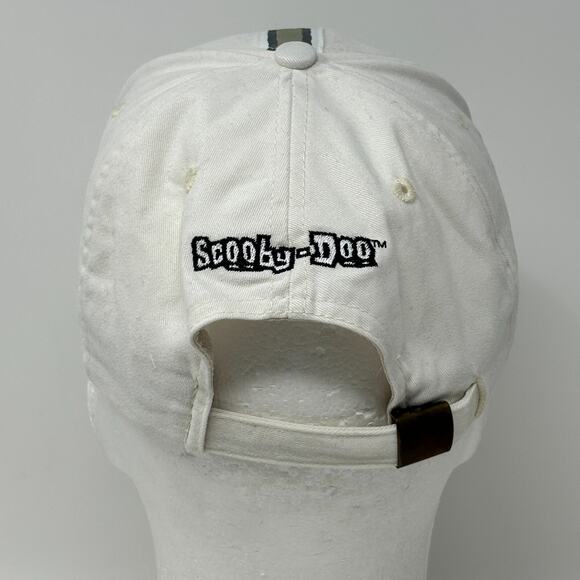 Vintage 90s Scooby Doo Hat Cap 1998 Cartoon Network 6 Panel Strapback White - Picture 3 of 12